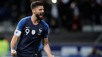 Giroud spot-kick gives France hard-fought win over Moldova