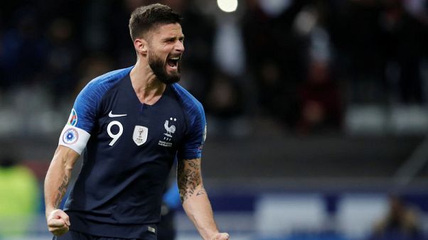 Giroud spot-kick gives France hard-fought win over Moldova Giroud spot-kick gives France hard-fought win over Moldova