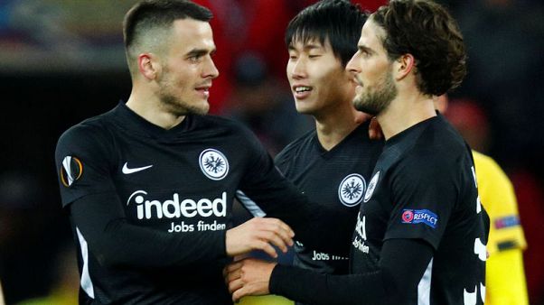 Frankfurt lose appeal against fan ban for Arsenal match Frankfurt lose appeal against fan ban for Arsenal match
