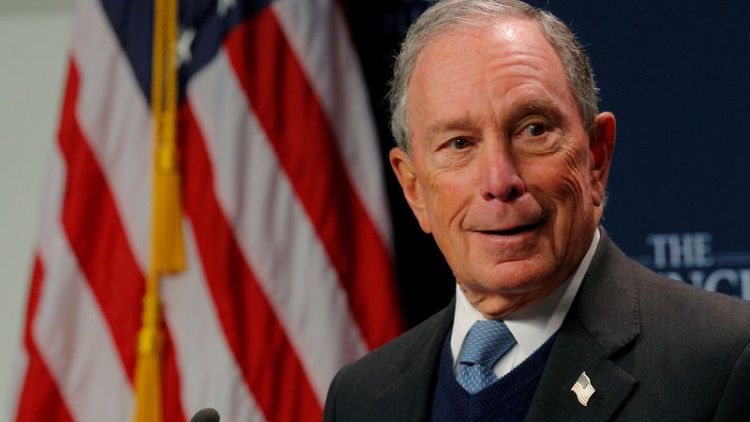 Reuters/Ipsos poll: 3% support Bloomberg for Democratic nomination
