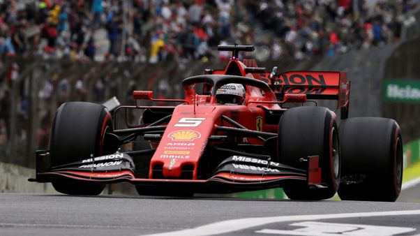 Motor racing-Vettel leads Ferrari one-two in Brazilian practice Motor racing-Vettel leads Ferrari one-two in Brazilian practice