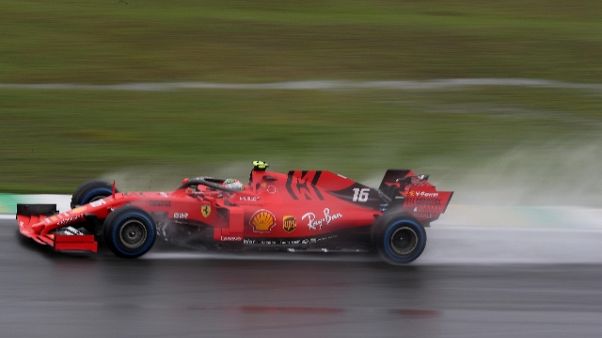F1:Leclerc,vediamo come va senza pioggia F1:Leclerc,vediamo come va senza pioggia