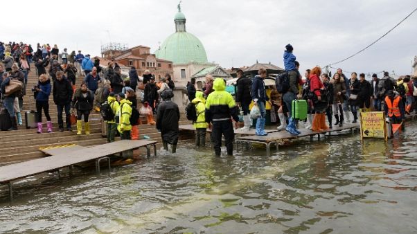 Azzurri a San Marco "Città si rialzerà" Azzurri a San Marco "Città si rialzerà"