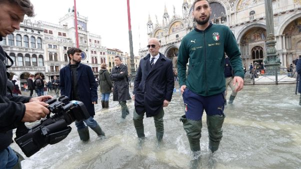 Azzurri a San Marco, Venezia si rialzerà Azzurri a San Marco, Venezia si rialzerà
