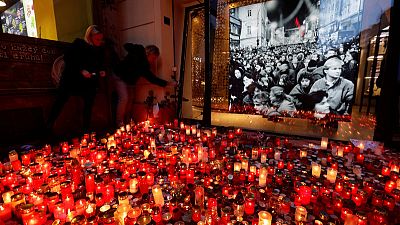 Czechs celebrate Velvet Revolution anniversary with music and marches