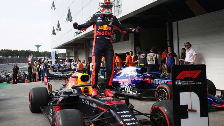 Motor racing: Verstappen wins Brazil GP thriller as Ferraris collide