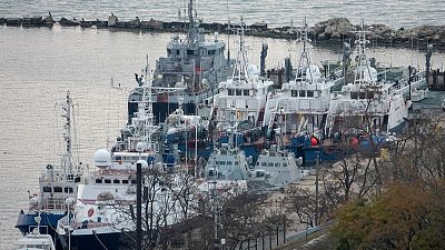 Russia hands back captured naval ships to Ukraine before summit