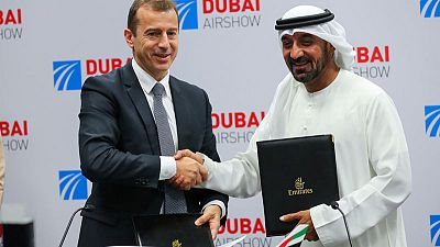 Airbus dominates second day of Dubai show as Boeing wins MAX order