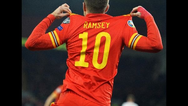 Euro 2020:Ramsey-gol qualifica il Galles Euro 2020:Ramsey-gol qualifica il Galles