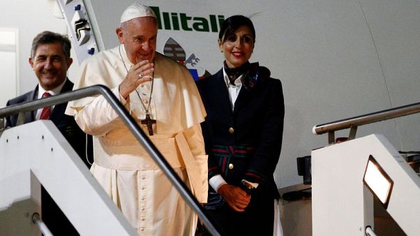 High-tech Japan uses AI in song to welcome pope High-tech Japan uses AI in song to welcome pope