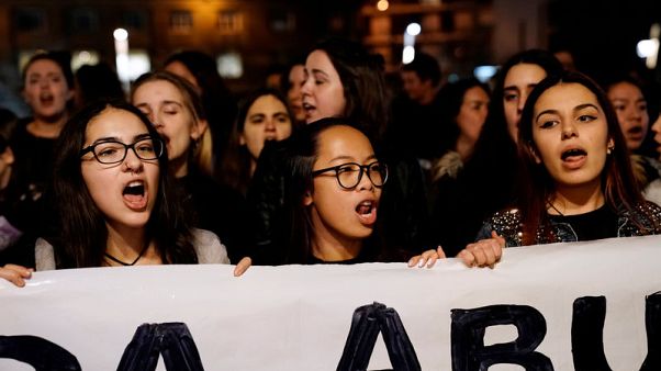 Two members of Spain's "Wolf Pack" sentenced for filming gang-rape Two members of Spain's "Wolf Pack" sentenced for filming gang-rape
