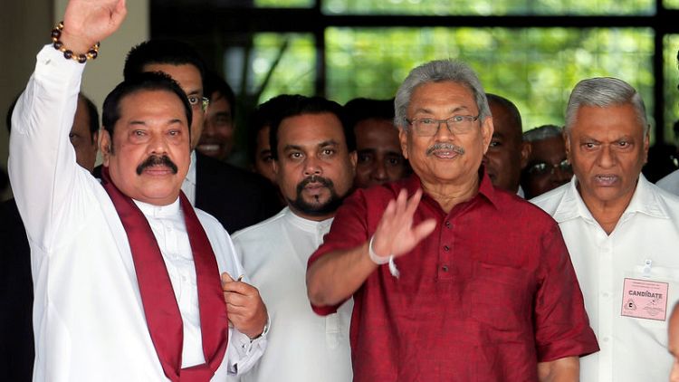 New Sri Lankan leader's brother to be sworn in as PM - spokesman