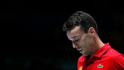 Spain's Bautista Agut out of Davis Cup after father's death