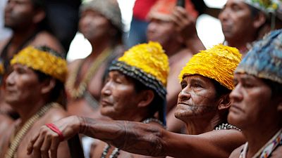 Amazon tribe demands Bolsonaro stop mining on reservations, hydro dams