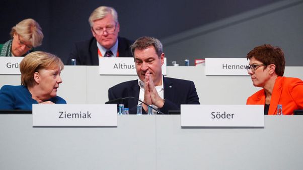 Bavarian boss's stirring speech reignites Merkel succession debate Bavarian boss's stirring speech reignites Merkel succession debate