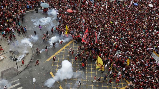 Rio de Janeiro clashes mar Flamengo homecoming after Libertadores win Rio de Janeiro clashes mar Flamengo homecoming after Libertadores win