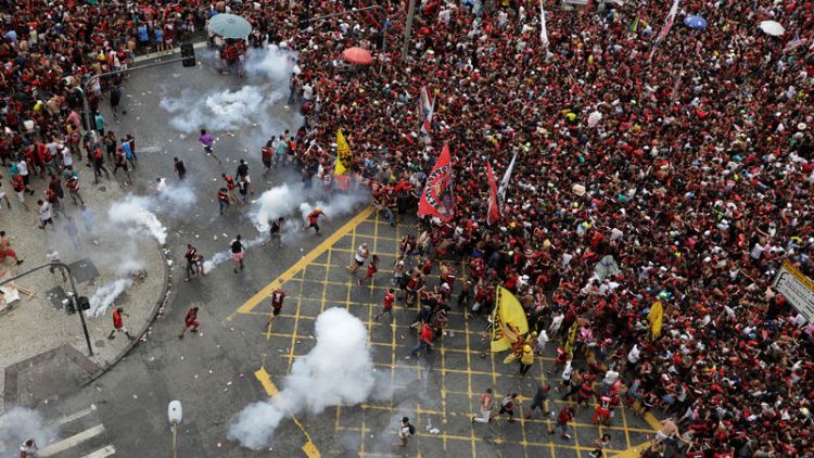 Rio de Janeiro clashes mar Flamengo homecoming after Libertadores win