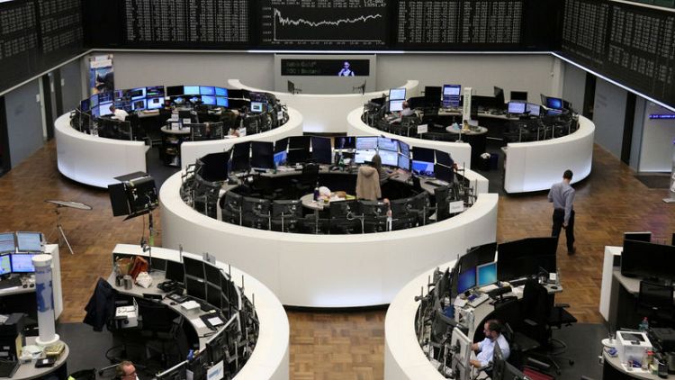European shares calm as investors seek any signs of trade deal progress