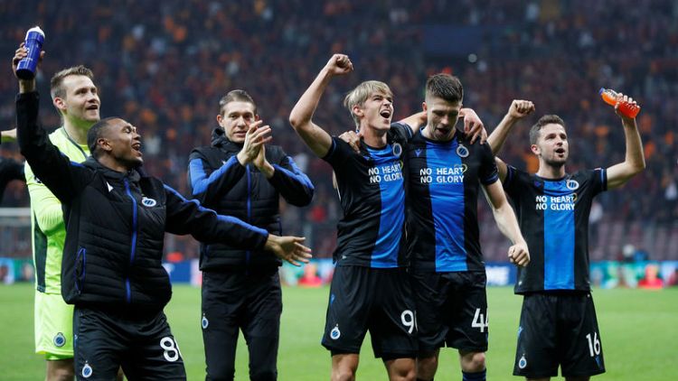 Late equaliser puts Brugge on course for Europa League