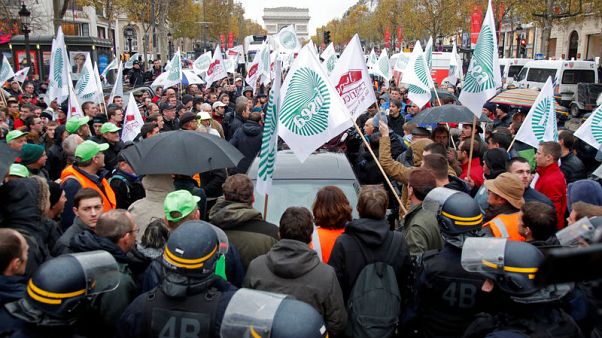 French farmers clog highways to protest at 'agri-bashing' French farmers clog highways to protest at 'agri-bashing'