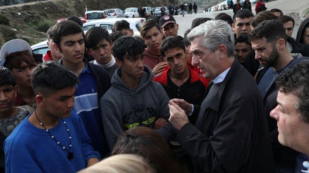 U.N. refugees chief urges Greece to improve 'miserable' camp conditions U.N. refugees chief urges Greece to improve 'miserable' camp conditions