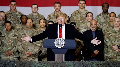 Trump makes surprise Afghanistan trip, voices hope for ceasefire Trump makes surprise Afghanistan trip, voices hope for ceasefire