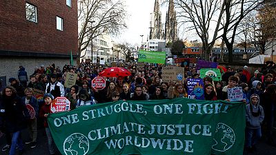 Students stage global strikes to pressure U.N. climate summit