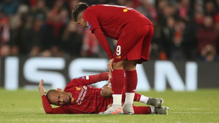 Fabinho's ankle injury to rule him out till January - Liverpool