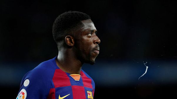 Barca's Dembele out for 10 weeks with hamstring injury Barca's Dembele out for 10 weeks with hamstring injury