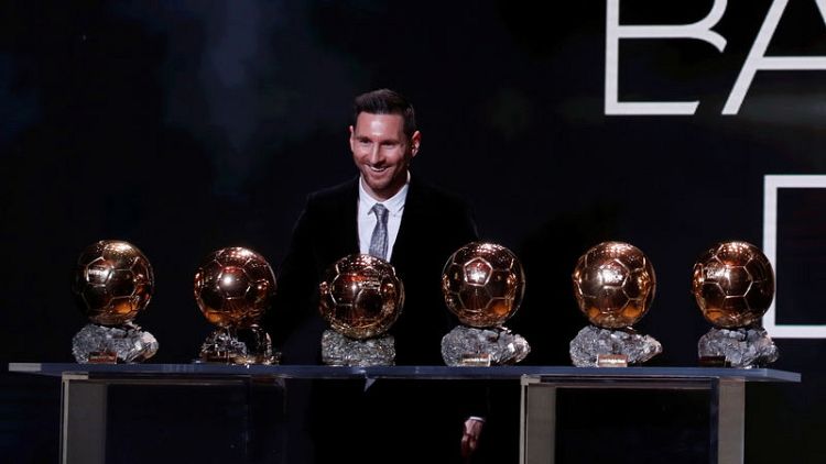 Messi claims record sixth Ballon d'Or, Rapinoe wins women's award