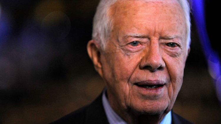 Former U.S. President Carter hospitalized in Georgia with urinary tract infection