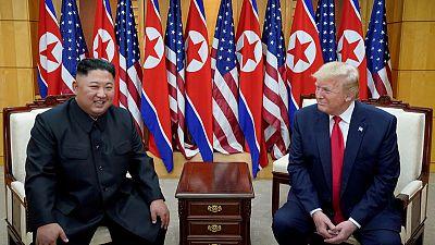 Trump says North Korea's Kim sure "likes sending rockets up" Trump says North Korea's Kim sure "likes sending rockets up"
