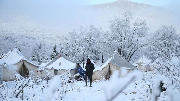 "People are not animals"; stranded migrants freeze in Bosnian forest "People are not animals"; stranded migrants freeze in Bosnian forest