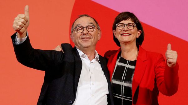 New SPD leaders to avoid outright call to quit German government New SPD leaders to avoid outright call to quit German government