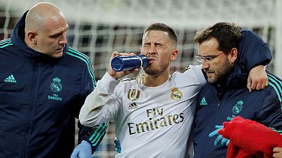 Hazard out of 'Clasico' with fractured ankle Hazard out of 'Clasico' with fractured ankle