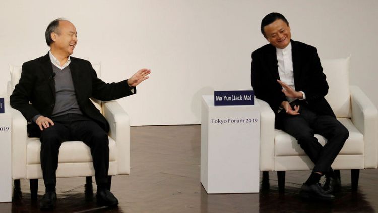 SoftBank's Son cleaves to guts-led investing in chat with Alibaba's Ma
