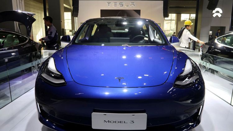 China-built Tesla cars recommended for subsidies - ministry