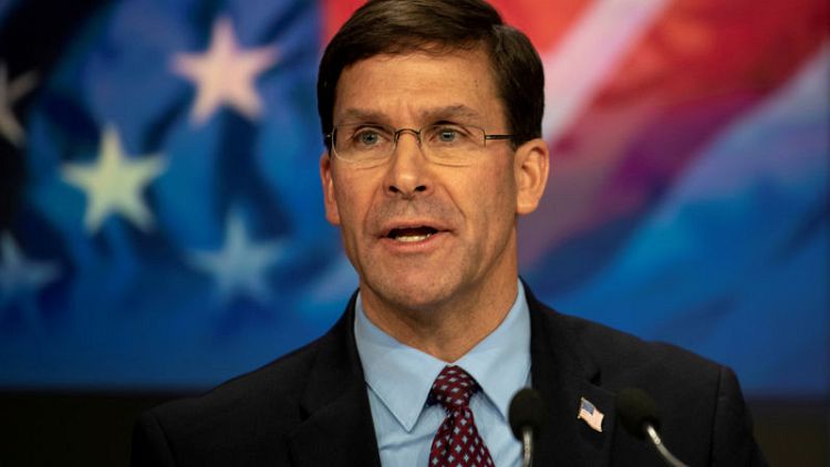 U.S. military has enough capability in Middle East for now - Esper