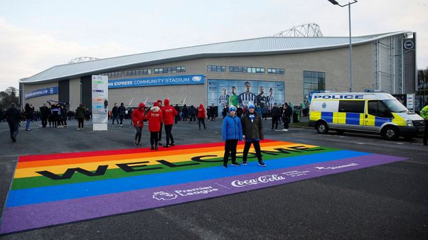Two supporters arrested for homophobic abuse in Brighton versus Wolves draw Two supporters arrested for homophobic abuse in Brighton versus Wolves draw
