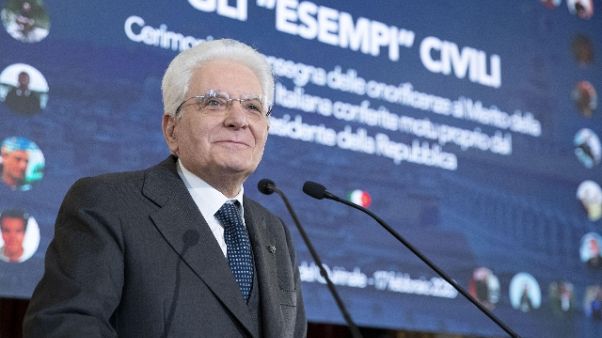 Mattarella,da ebrei contributo altissimo Mattarella,da ebrei contributo altissimo