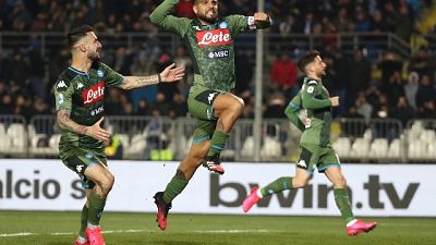 Brescia-Napoli 1-2, partenopei 'vedono' Europa Brescia-Napoli 1-2, partenopei 'vedono' Europa