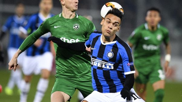 Coronavirus: fonte calcio europeo, Inter-Ludogorets si gioca Coronavirus: fonte calcio europeo, Inter-Ludogorets si gioca