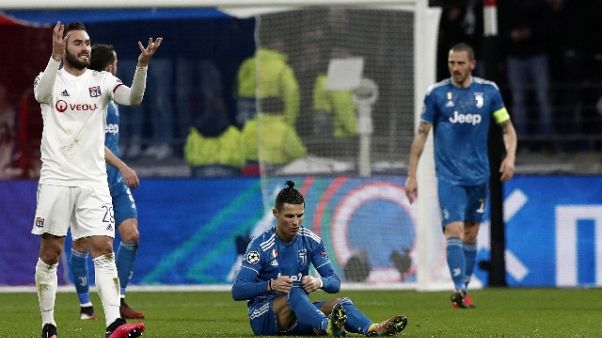 Champions: Lione-Juventus 1-0 Champions: Lione-Juventus 1-0