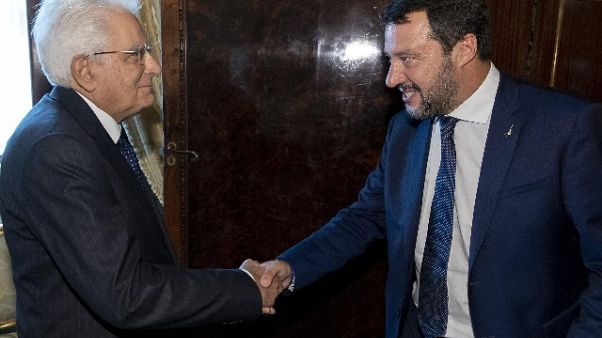 Salvini a Mattarella,far ripartire Paese Salvini a Mattarella,far ripartire Paese