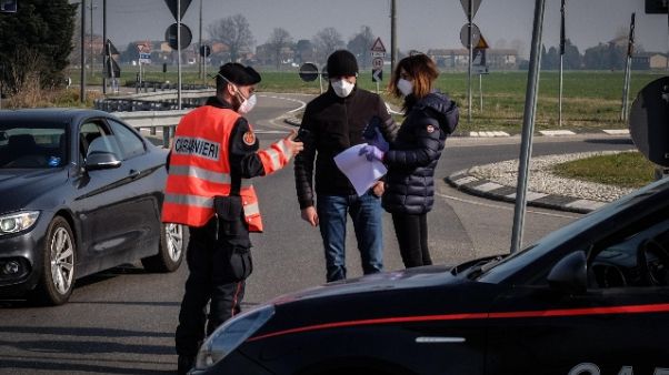 Coronavirus: 'zona rossa', 18 denunciati Coronavirus: 'zona rossa', 18 denunciati