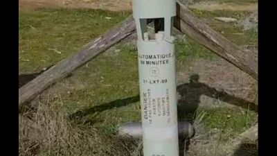Missile francese in spiaggia Sardegna Missile francese in spiaggia Sardegna