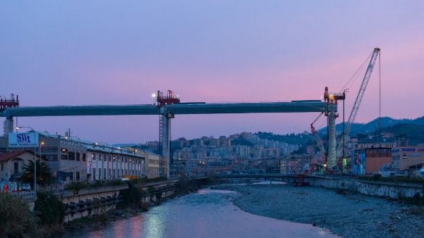 Ponte, presto campata sopra ferrovia Ponte, presto campata sopra ferrovia