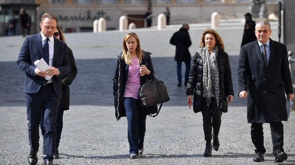 Meloni,no a governo di unità nazionale Meloni,no a governo di unità nazionale