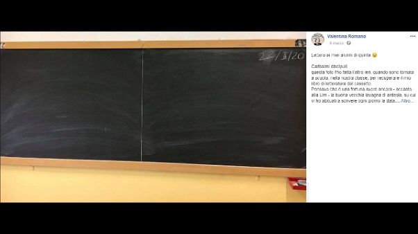 Prof pubblica lavagna ultima lezione Prof pubblica lavagna ultima lezione