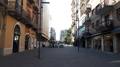 Coronavirus: a Bari strade semi vuote